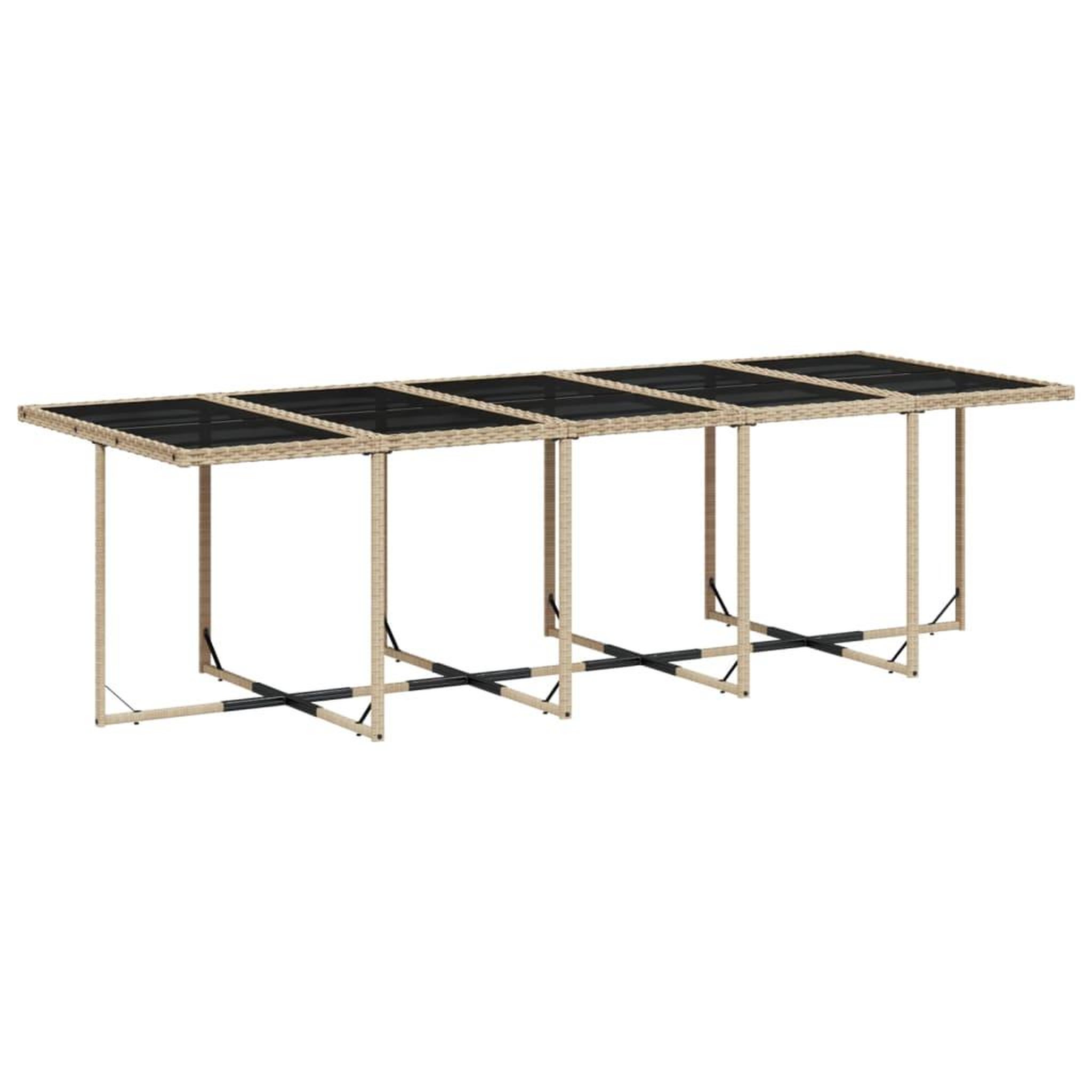 Voir la diapositive 3 : VIDAXL Ensemble a manger de jardin et coussins 15 pcs melange beige