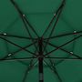 Voir la diapositive 5 : VIDAXL Parasol de jardin a 3 niveaux avec mat en aluminium vert 3,5 m