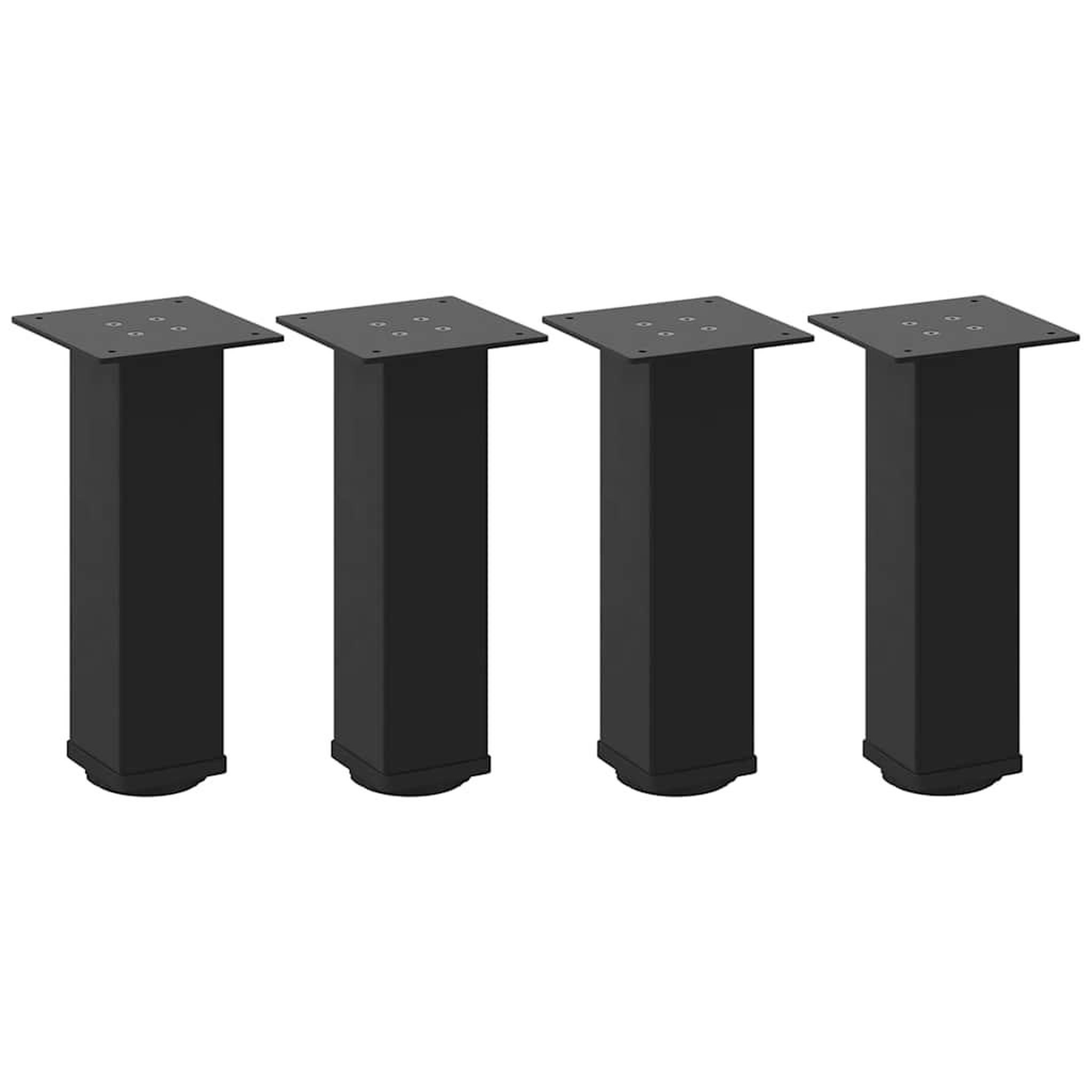 Voir la diapositive 2 : VIDAXL Pieds de table basse 4 pcs noir 42-44 cm acier