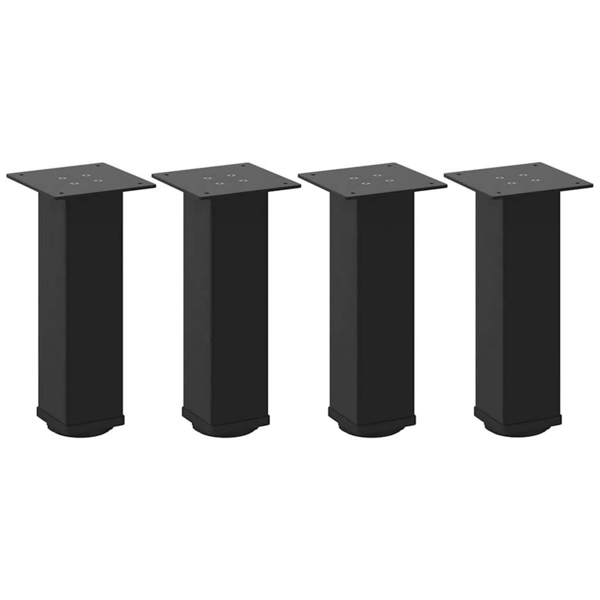 VIDAXL Pieds de table basse 4 pcs noir 42-44 cm acier
