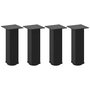 Voir la diapositive 2 : VIDAXL Pieds de table basse 4 pcs noir 42-44 cm acier