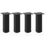 Voir la diapositive 2 : VIDAXL Pieds de table basse 4 pcs noir 42-44 cm acier