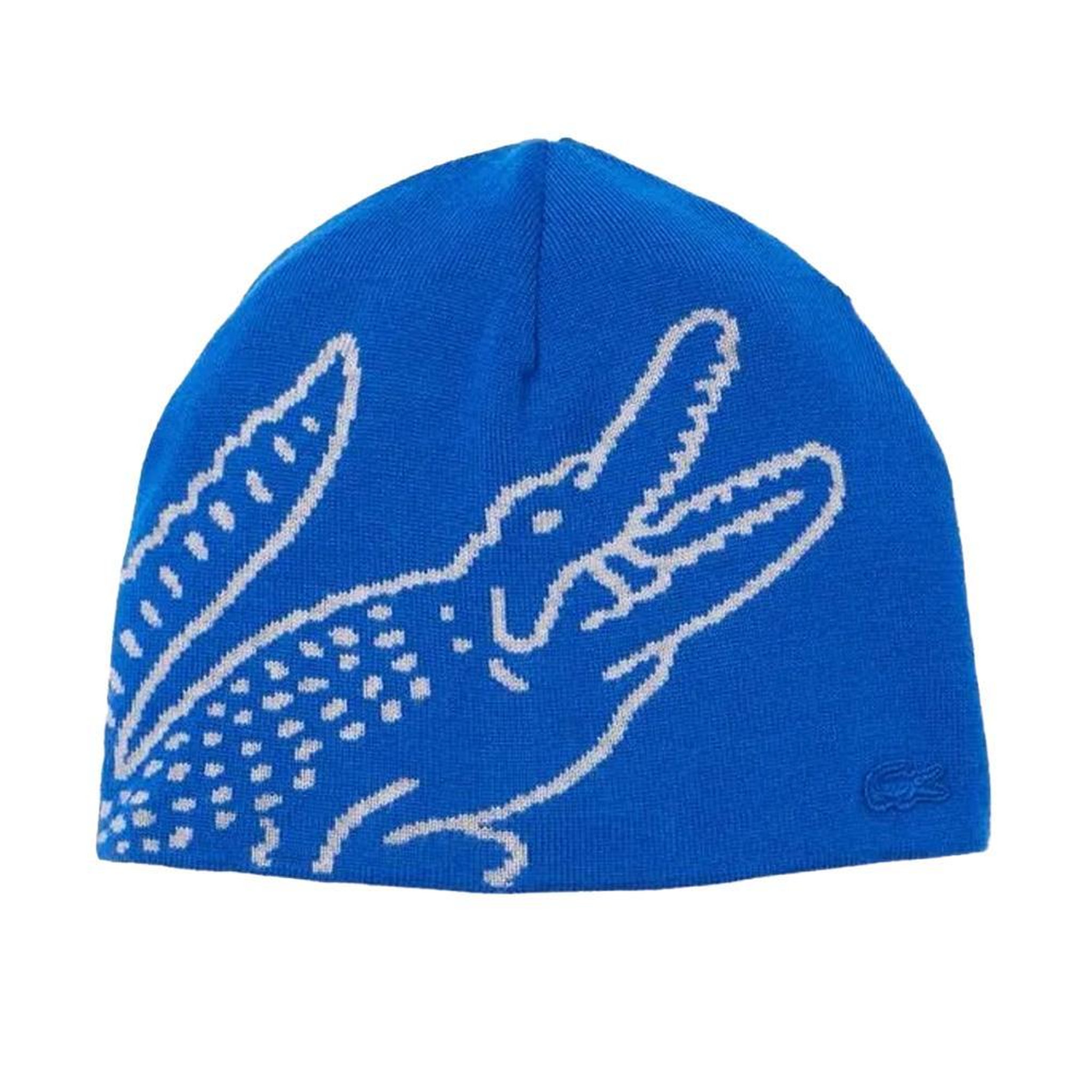 Lacoste Bonnet Bleu/Blanc Homme Lacoste Broderie. Coloris disponibles : Bleu