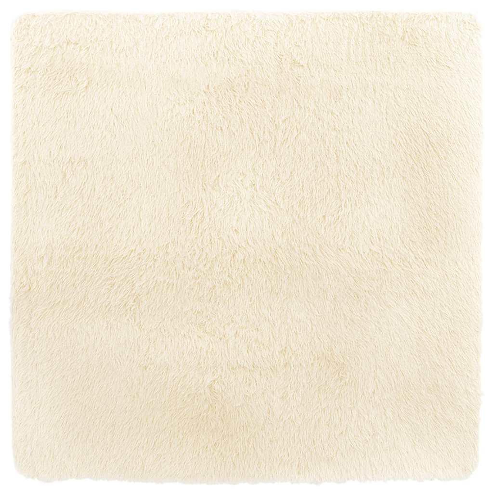 Voir la diapositive 2 : VIDAXL Tapis shaggy a poils longs NAVARRA creme 240x240 cm polyester