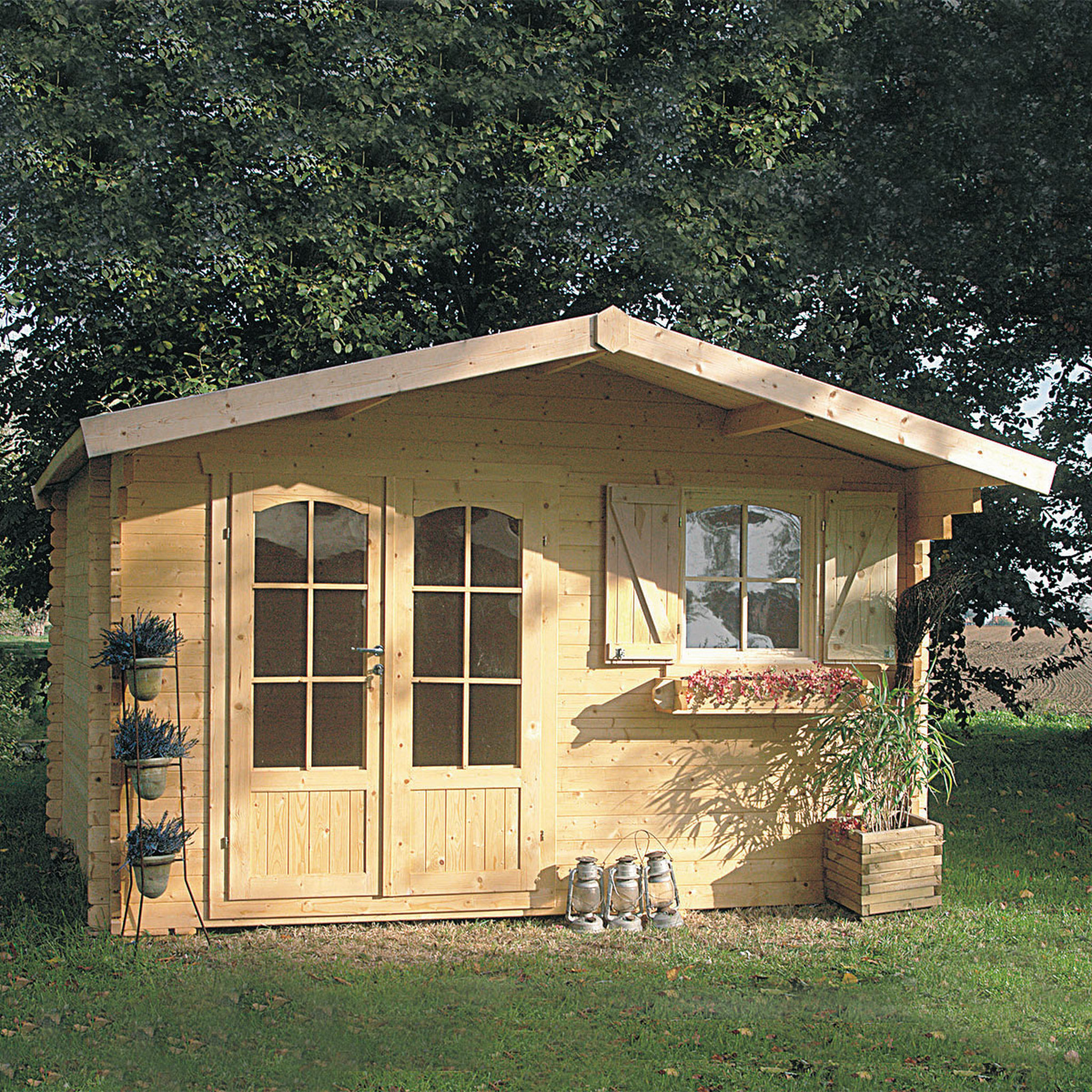 Voir la diapositive 1 : SOLID SUPERIA Abri de jardin bois - 10,99m² - CHAMONIX 2