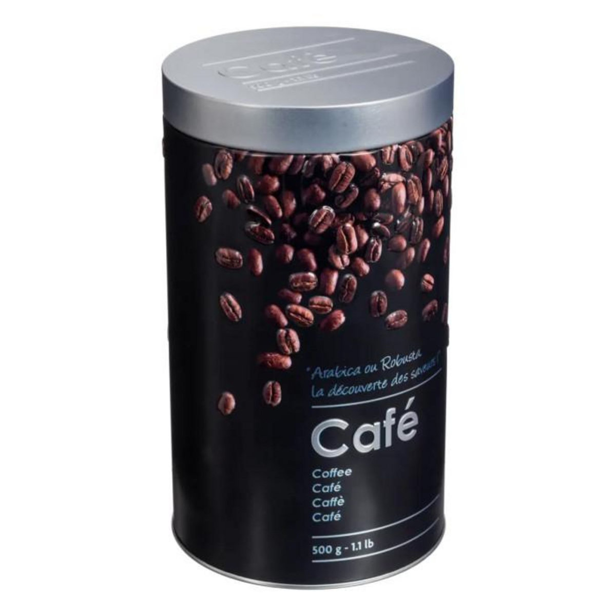 FIVE Boîte à Café  Relief II  19cm Noir