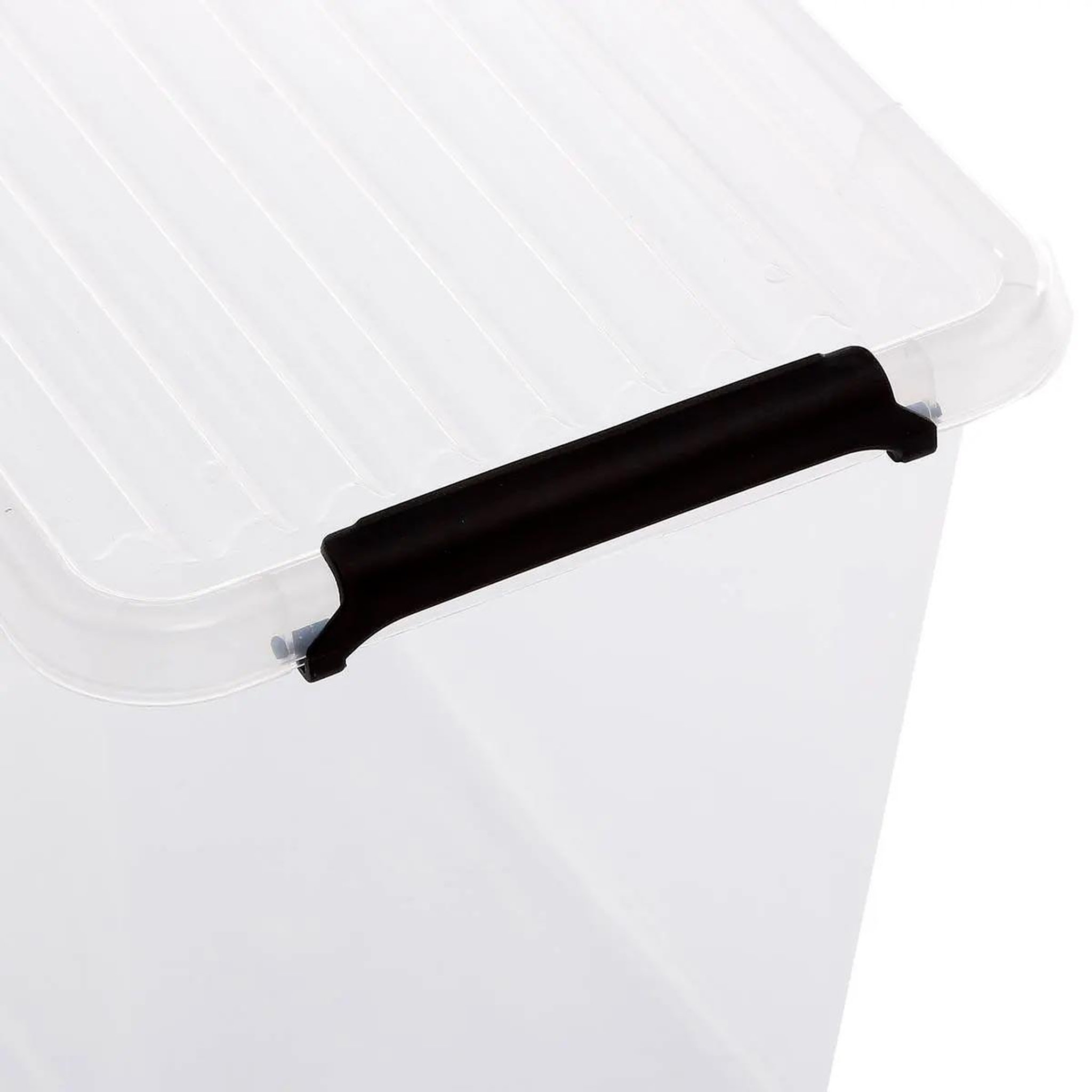 Voir la diapositive 4 : FIVE Boîte de rangement  clip  3l transparent