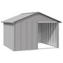 Voir la diapositive 2 : VIDAXL Niche pour chien Gris 116,5x103x81,5 cm Acier galvanise