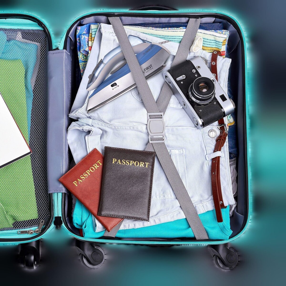 First innov Fer à repasser FIRST 1100W Compact voyage