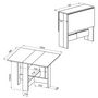 Voir la diapositive 6 : Table de cuisine pliante 3 positions L103cm COCINA