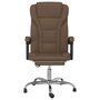 Voir la diapositive 3 : VIDAXL Fauteuil inclinable de bureau Marron Tissu