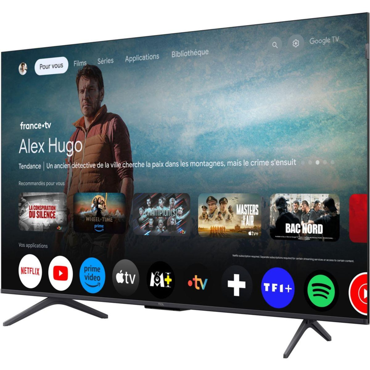 TCL TV Mini Led 50C69K 2025-50 pouces (126cm)