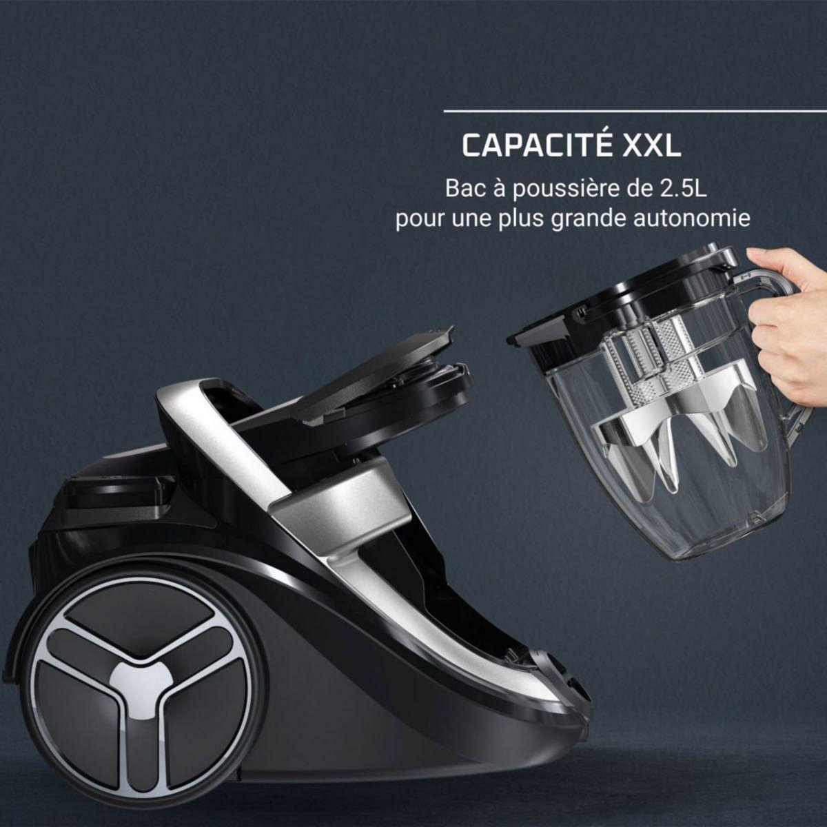 ROWENTA Aspirateur sans sac Silence Force Cyclonic Effitech RO7936EA