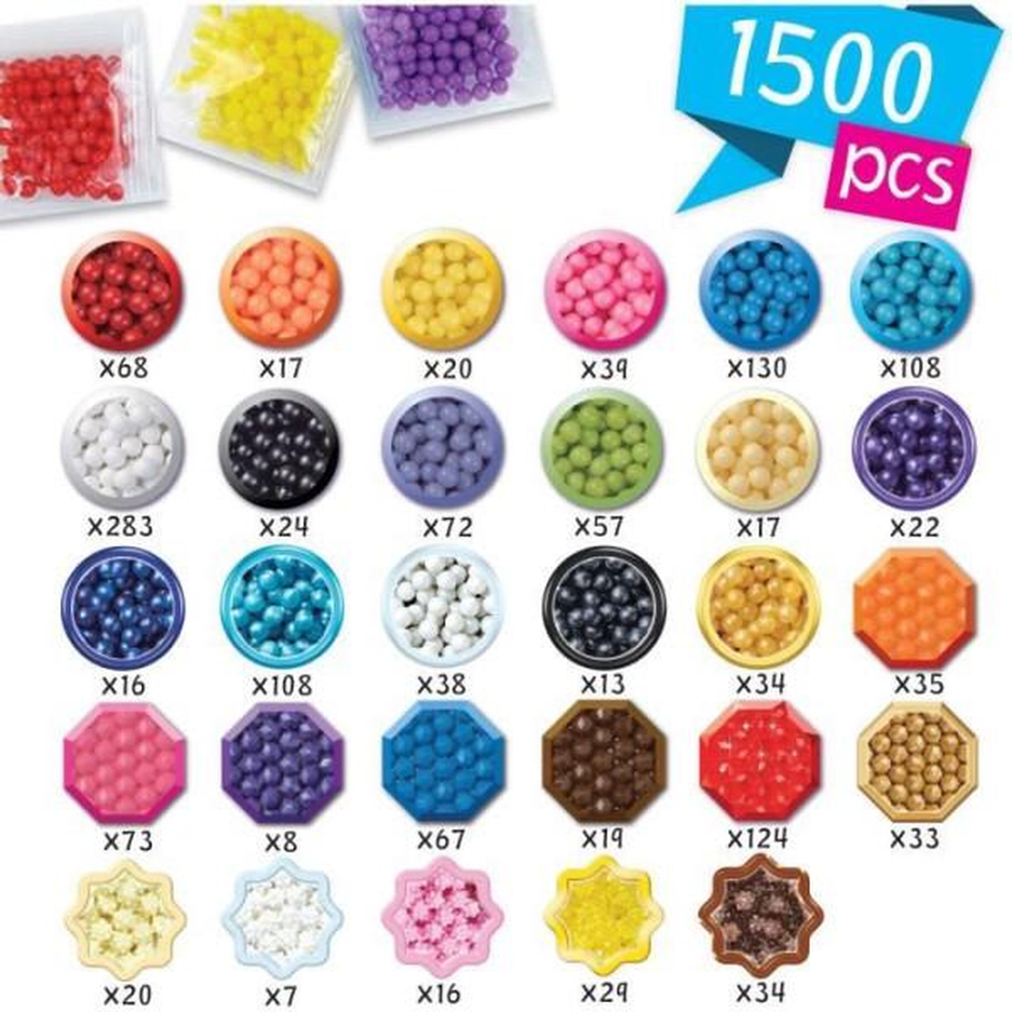 Voir la diapositive 2 : Aquabeads Coffret création - aquabeads 35046 - la vie aquatique