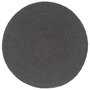 Voir la diapositive 2 : VIDAXL Napperons 4 pcs Gris fonce Plain 38 cm Rond Coton