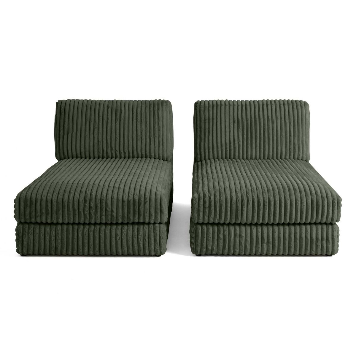 LISA DESIGN Jasper - canapé modulable 3 places - en fausse fourrure côtelée