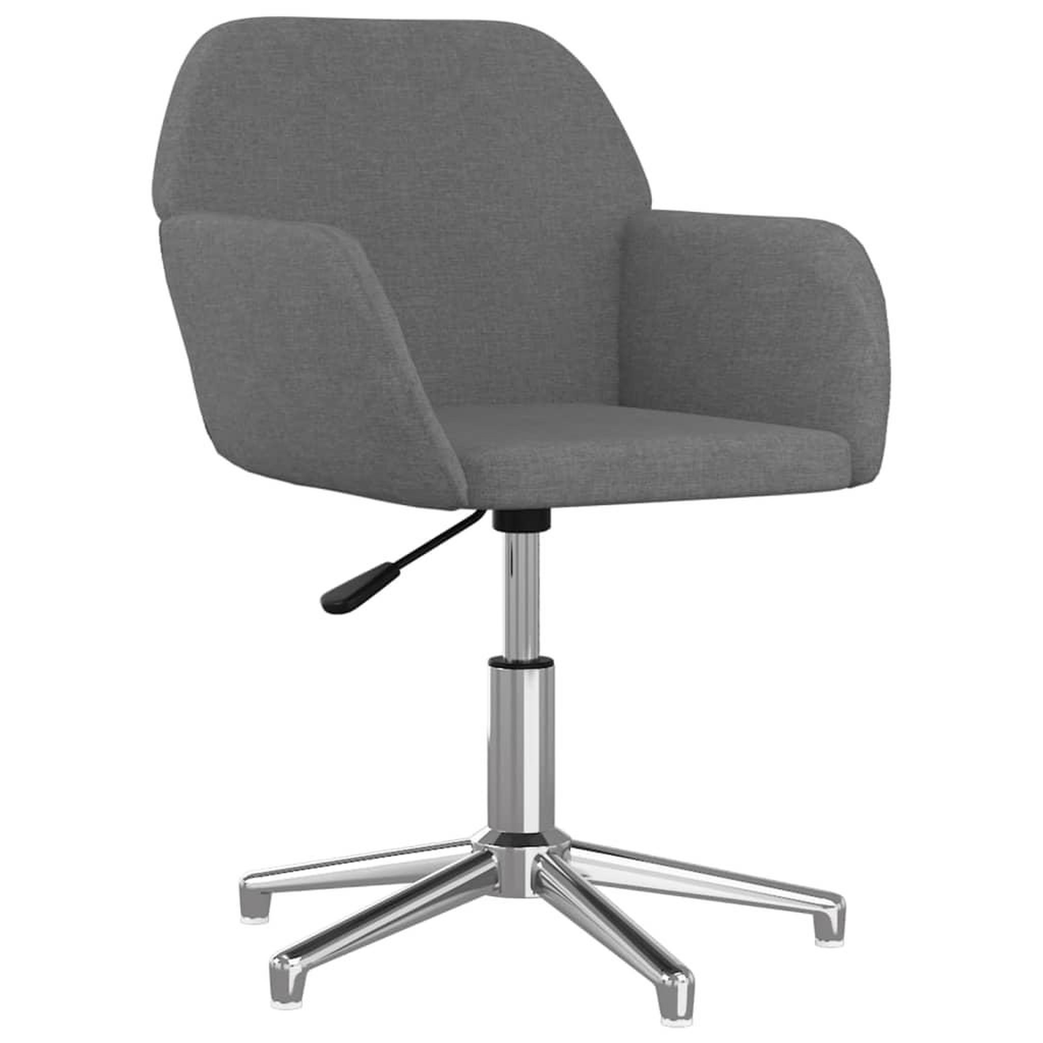 Voir la diapositive 2 : VIDAXL Chaise pivotante de bureau Gris clair Tissu