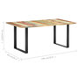 Voir la diapositive 6 : VIDAXL Table a manger 180x90x76 cm Bois de recuperation massif
