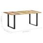 Voir la diapositive 6 : VIDAXL Table a manger 180x90x76 cm Bois de recuperation massif