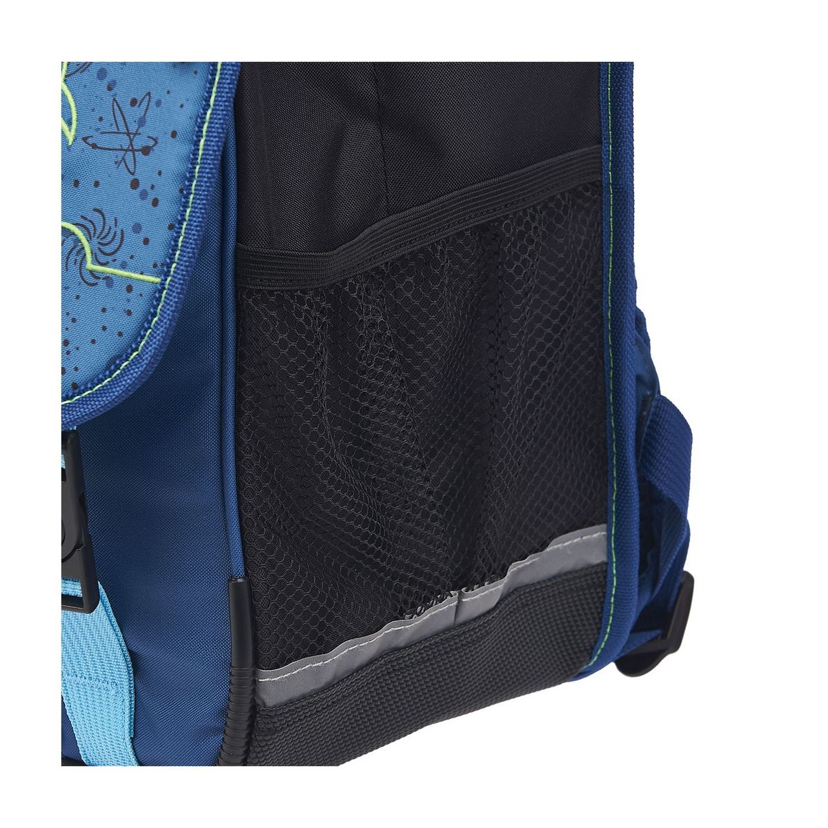 AUCHAN Cartable 38 cm CP/CE1/CE2 bleu avec LED espace Intergalatic