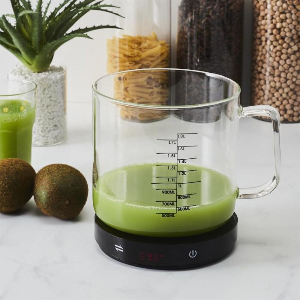 Paris Prix Balance Verre Doseur  Amovible  1,5L Transparent