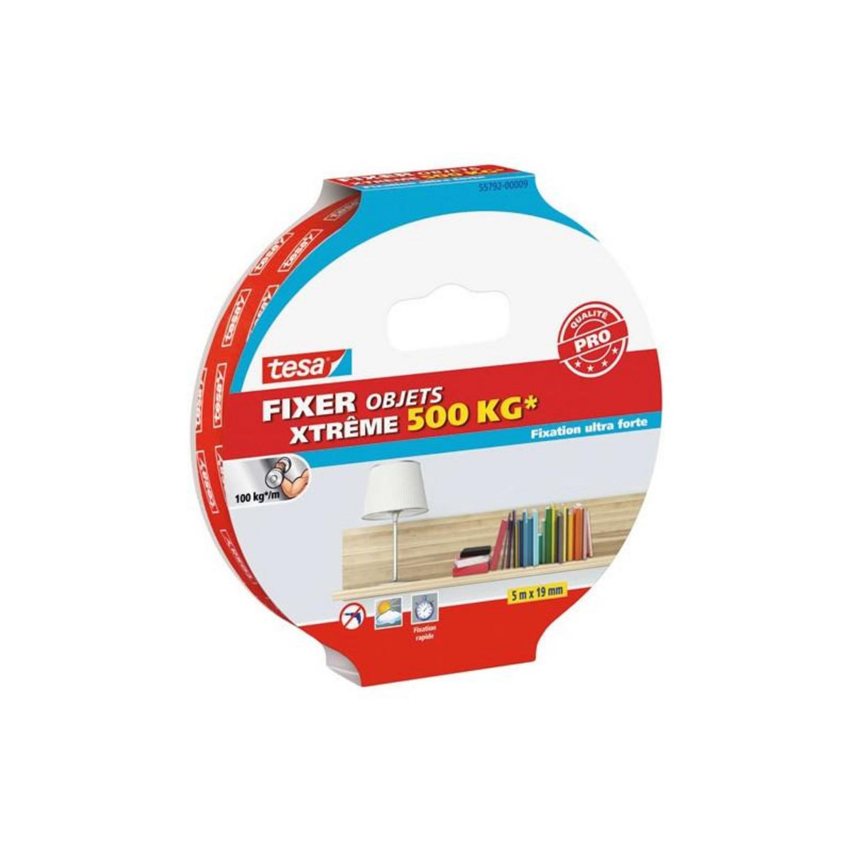 Tesa FIXER OBJETS XTREME 500KG 5MX19MM TESA - 55792-00009-00