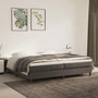 Voir la diapositive 1 : VIDAXL Sommier a lattes de lit et matelas Gris fonce 200x200cm Velours