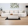 Voir la diapositive 6 : BEST MOBILIER Mahina - canapé panoramique en u 7 places - convertible avec coffre - en tissu bouclette
