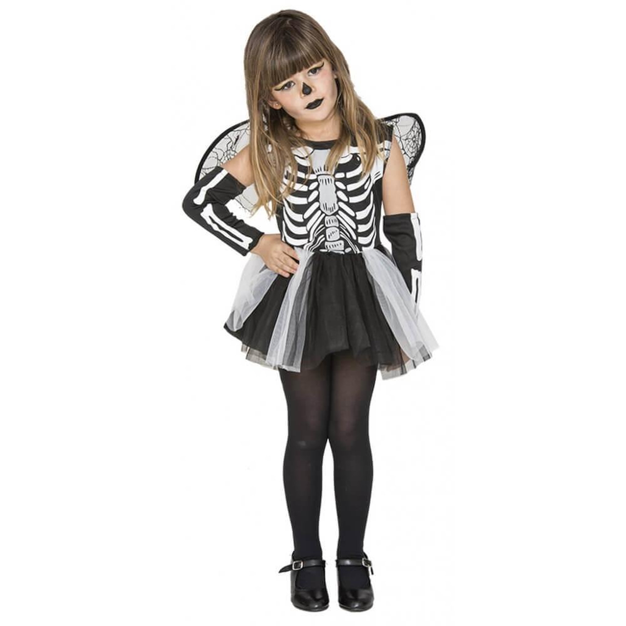 EURO CARNAVALES Déguisement Squelette - Fille - 18/24 mois (81 à 86 cm)