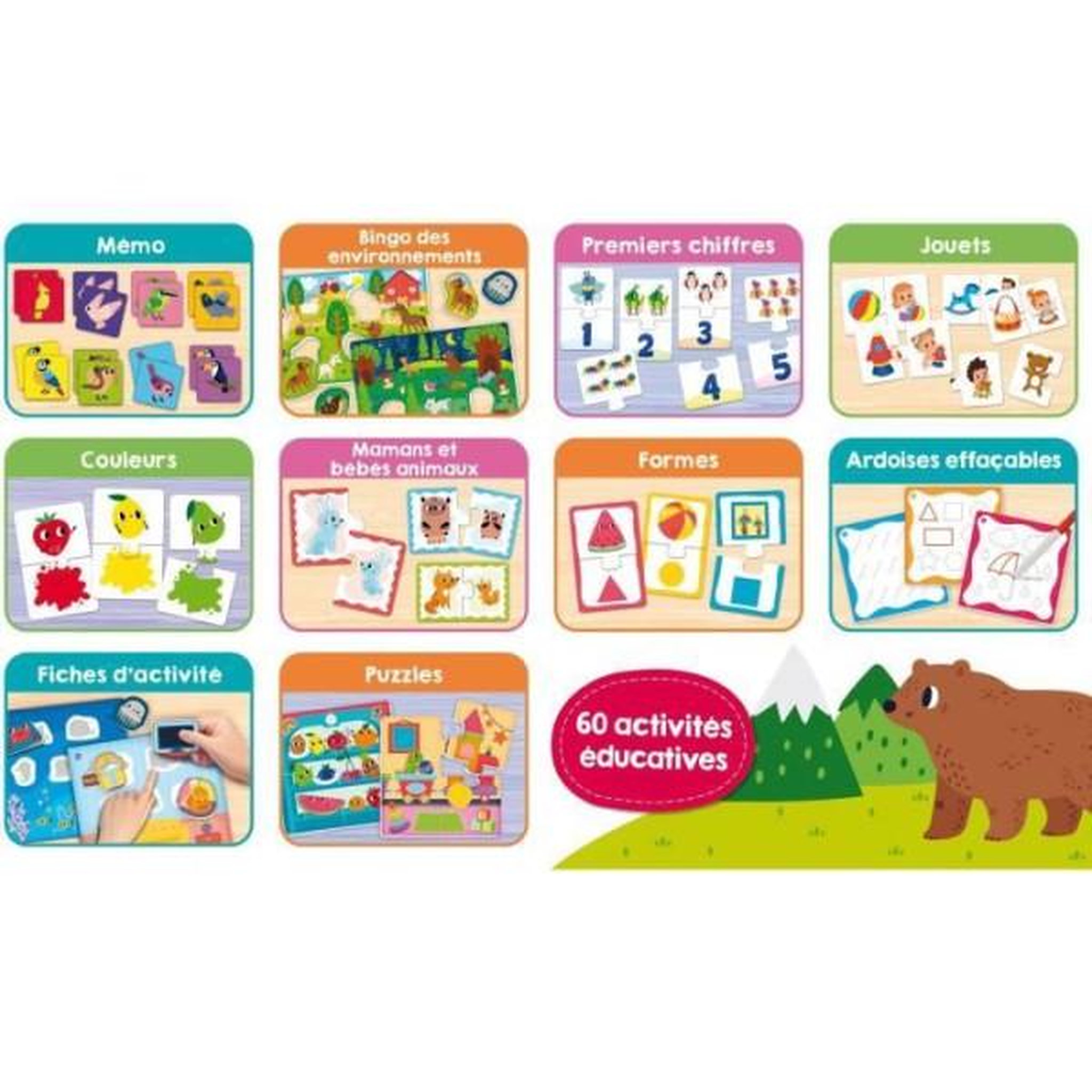 Voir la diapositive 2 : LISCIANI GIOCHI Collection de jeux éducatifs pour tout-petits - LISCIANI - Soixante activités pour le développement