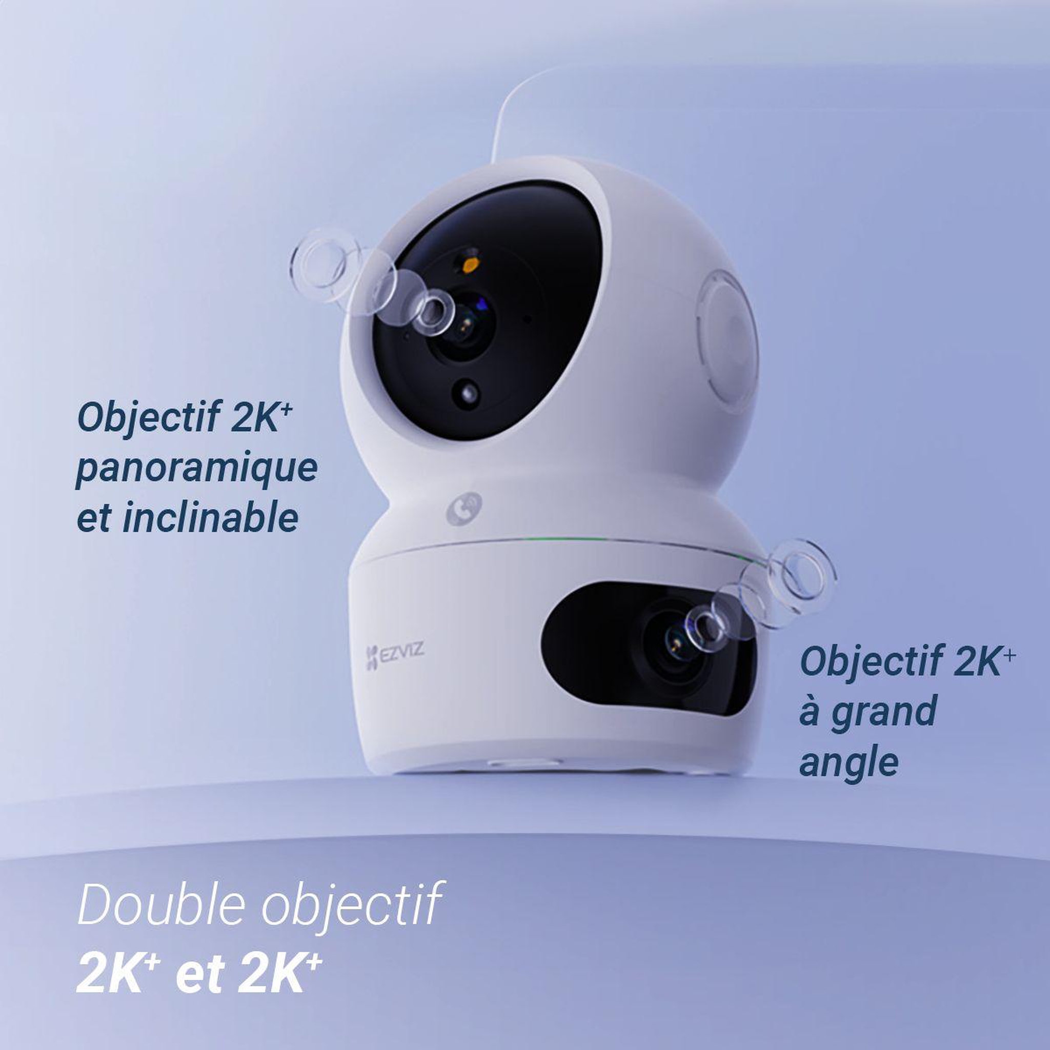 Voir la diapositive 2 : EZVIZ Caméra de surveillance h7c 2k+ dual