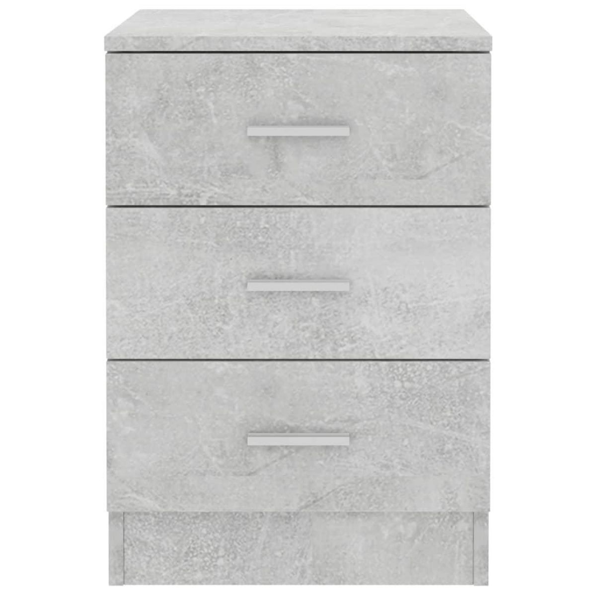 VIDAXL Table de chevet Gris beton 38x35x56 cm Bois d'ingenierie