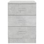 Voir la diapositive 4 : VIDAXL Table de chevet Gris beton 38x35x56 cm Bois d'ingenierie