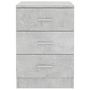 Voir la diapositive 4 : VIDAXL Table de chevet Gris beton 38x35x56 cm Bois d'ingenierie