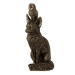 Paris Prix Statuette Renard en Résine  Hibou  28cm Bronze