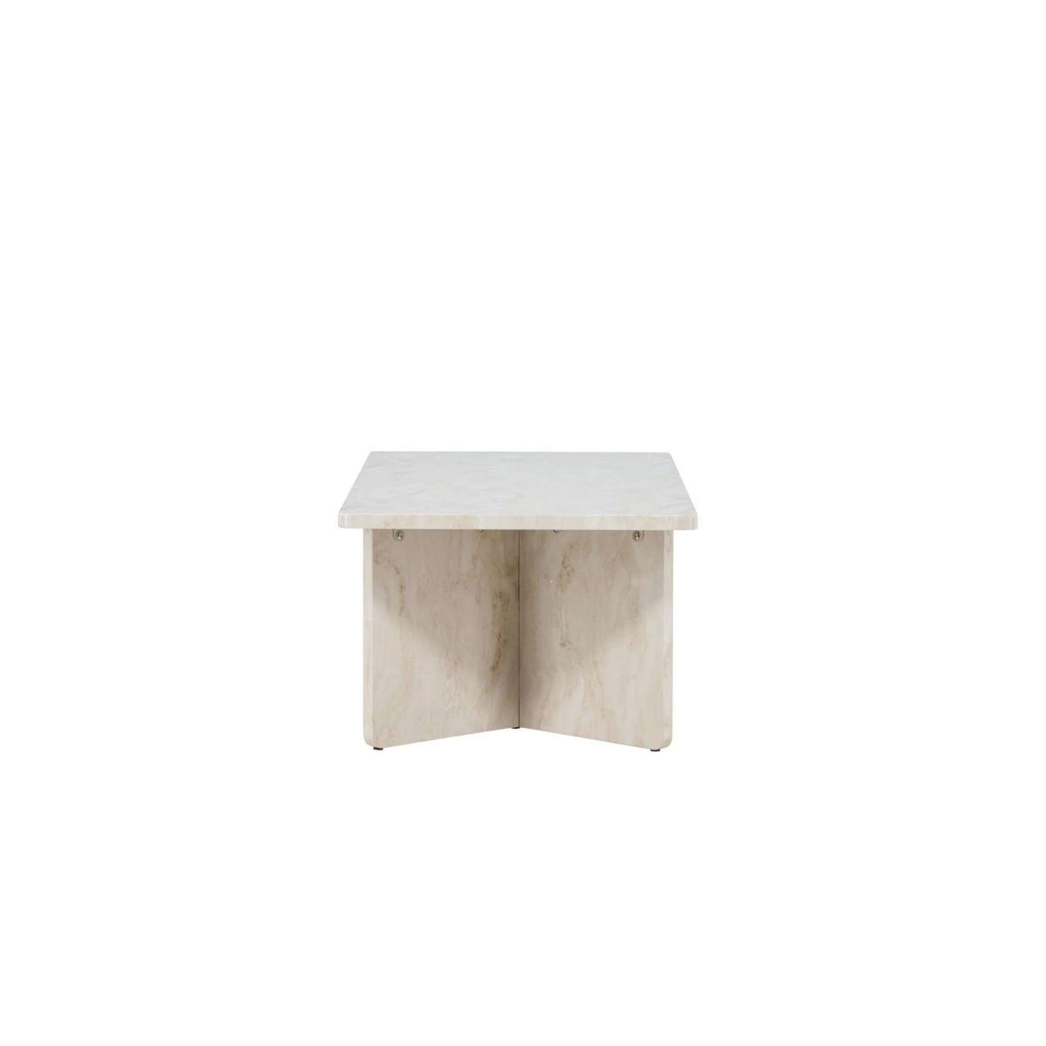 Voir la diapositive 2 : Paris Prix Table basse effet marbre  alesund  120cm beige