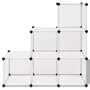 Voir la diapositive 2 : VIDAXL Organisateur de rangement cube avec 6 compartiments Blanc