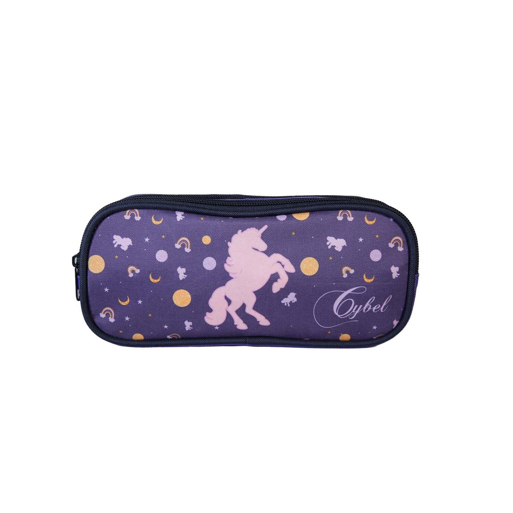 Bagtrotter Cybel - Trousse Scolaire Rectangulaire - Violet - Fille - 2 Compartiments