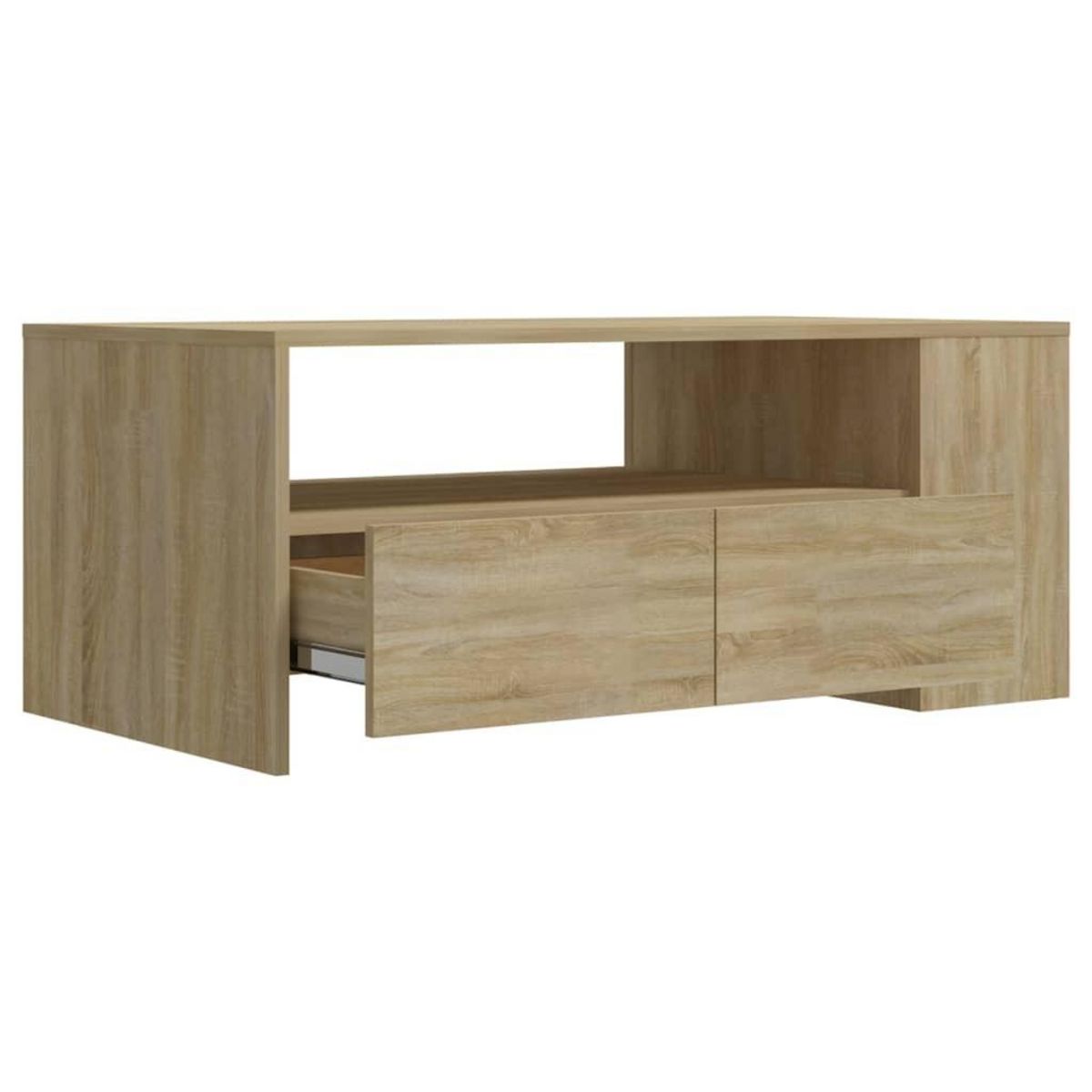 VIDAXL Table basse chene sonoma 102x55x42 cm bois d'ingenierie