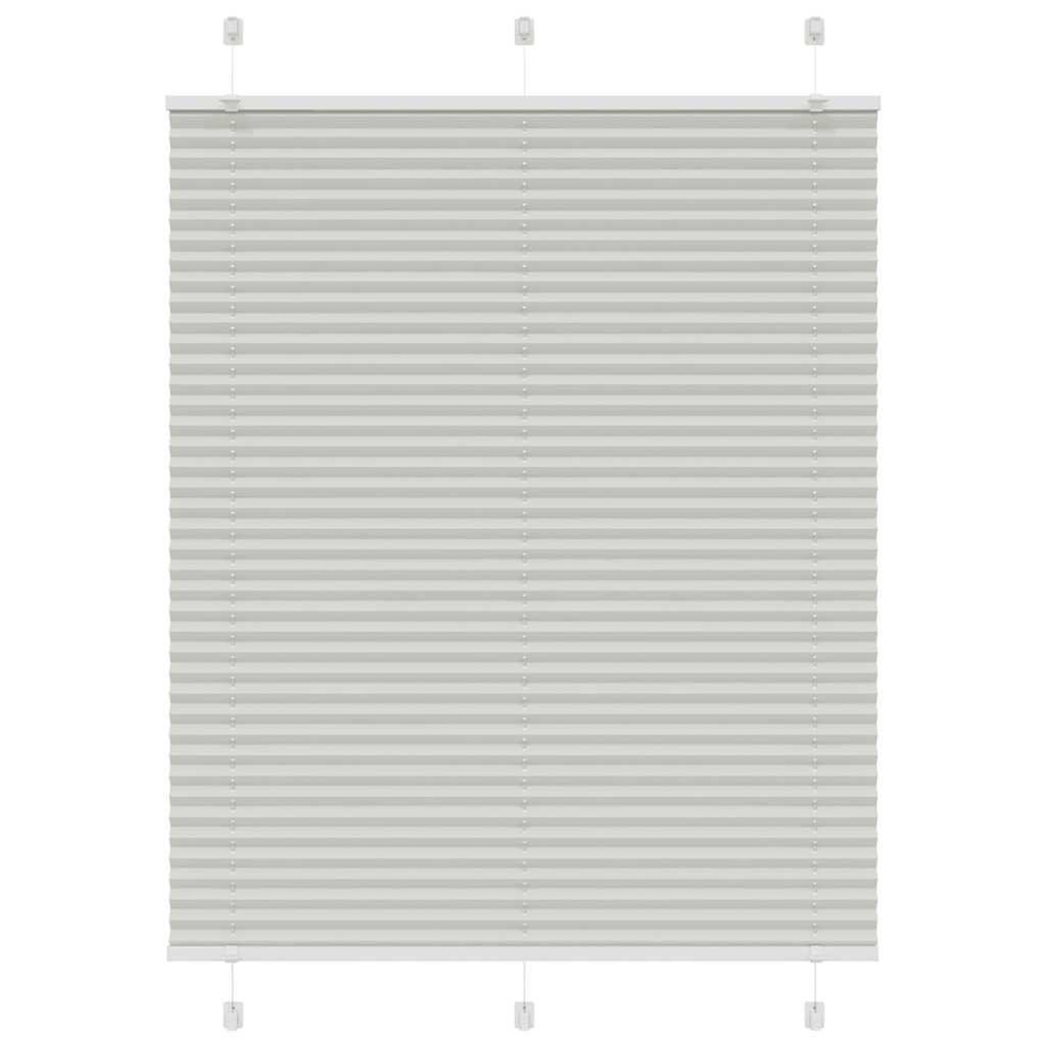 VIDAXL Store plisse gris clair 105x100cm largeur du tissu 104,4cm