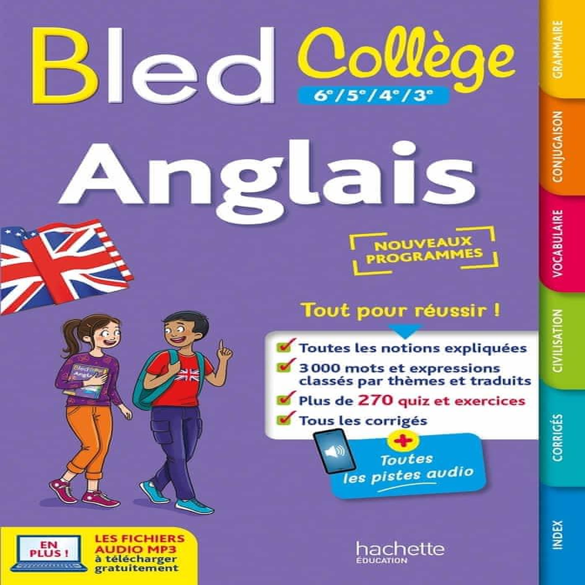 ANGLAIS 6E A 3E LE BLED COLLEGE. EDITION 2023, Bonnet Carole