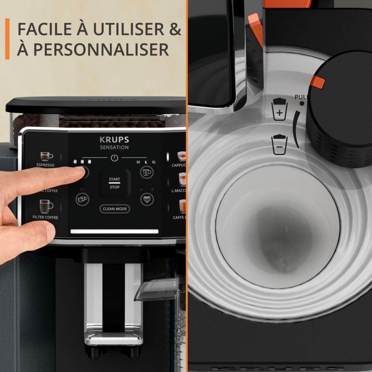 KRUPS Expresso Broyeur Sensation lait EA912HF1