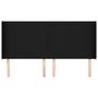 Voir la diapositive 3 : VIDAXL Tete de lit avec oreilles Noir 203x16x118/128 cm Tissu