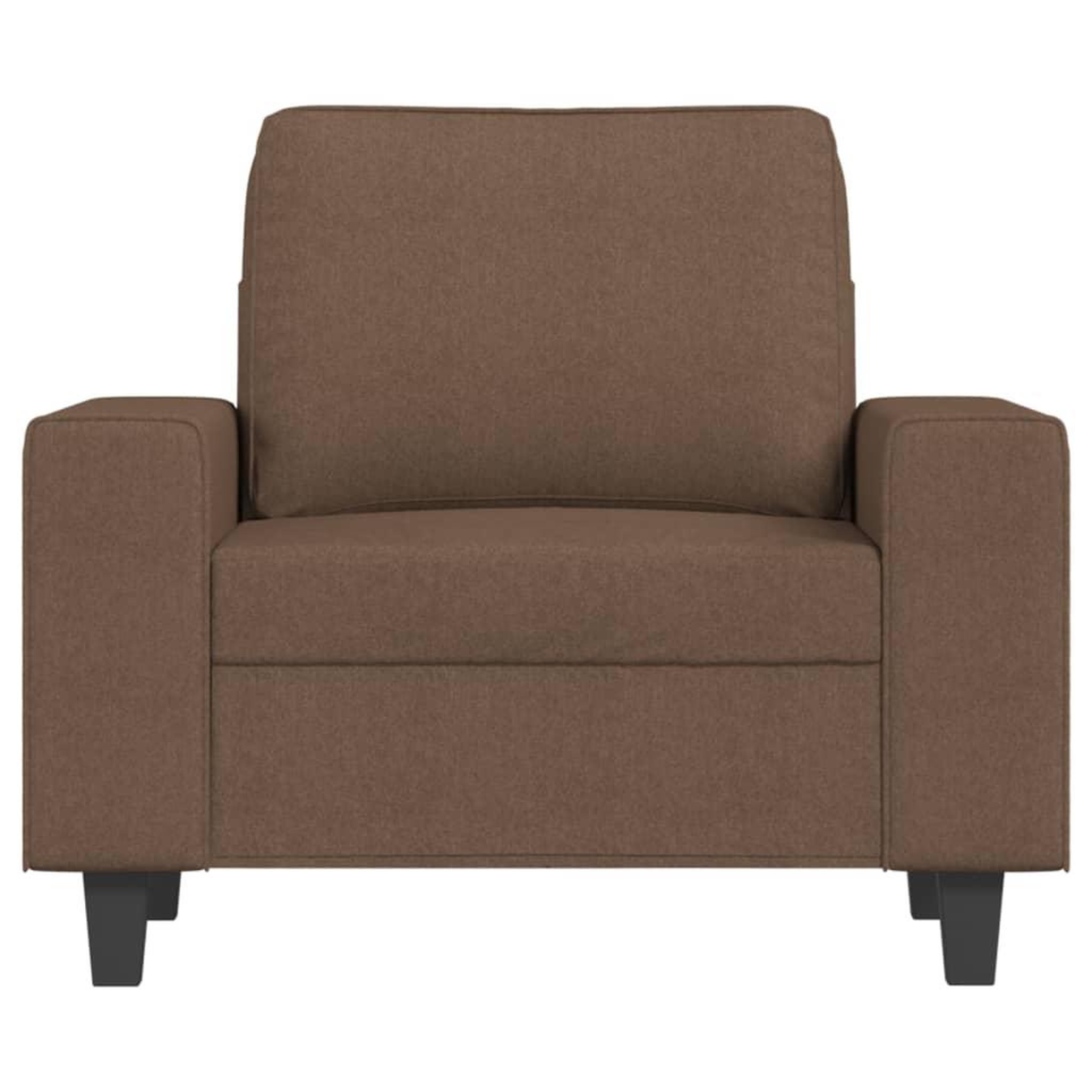 Voir la diapositive 3 : VIDAXL Fauteuil Marron 60 cm Tissu