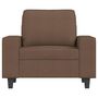 Voir la diapositive 3 : VIDAXL Fauteuil Marron 60 cm Tissu