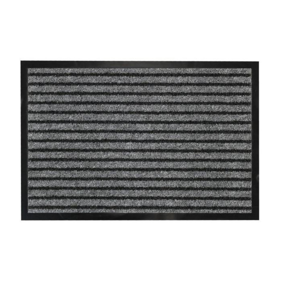 Paris Prix Tapis d'Entrée Anti-Poussière  Toscan  40x60cm Noir & Gris