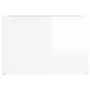 VIDAXL Table de chevet Blanc brillant 57x55x36 cm Bois d'ingenierie