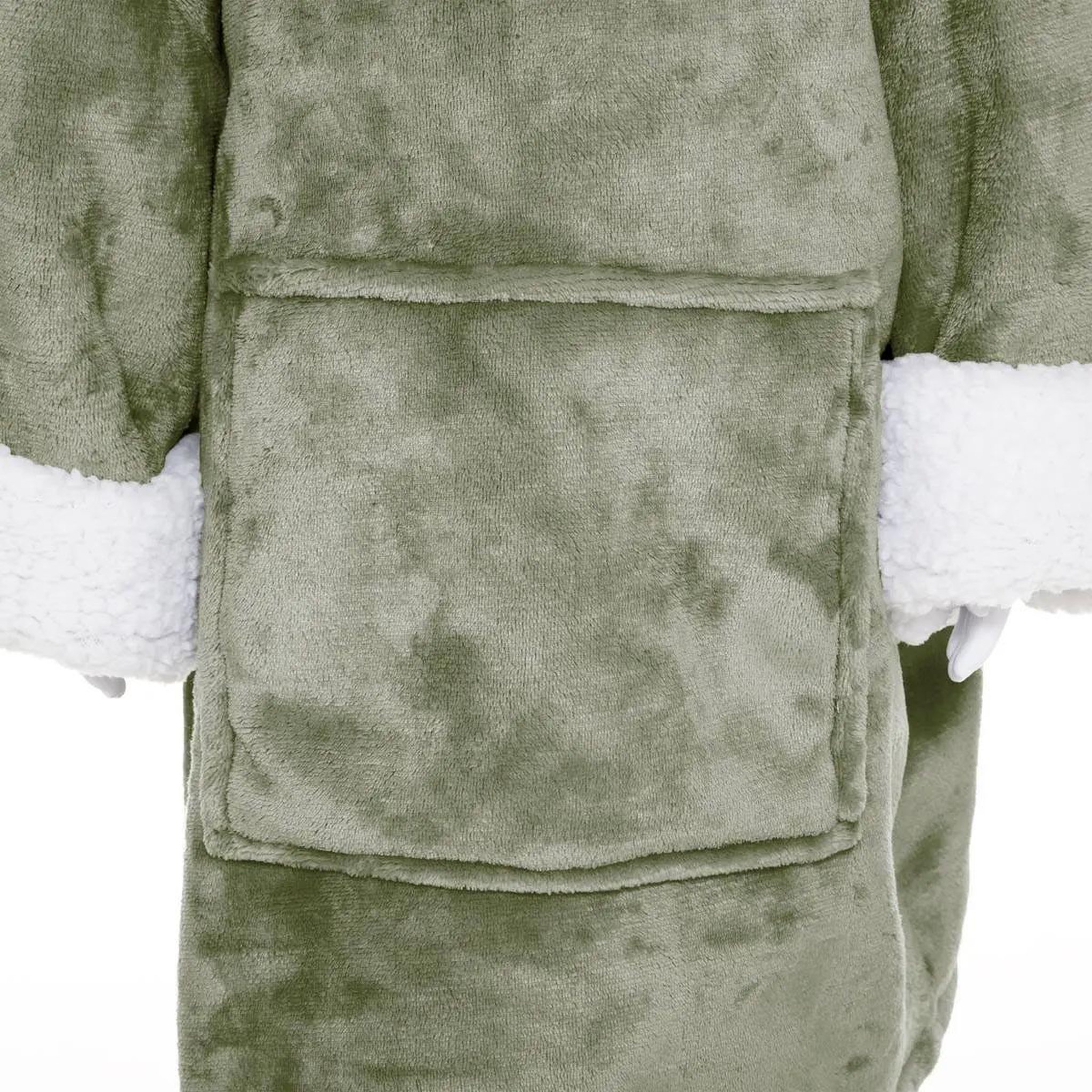 Voir la diapositive 2 : Atmosphera Kids Plaid sweat capuche enfant  dino  60x95cm vert
