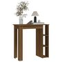 Voir la diapositive 5 : VIDAXL Table de bar avec etagere chene marron bois d'ingenierie