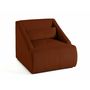 Voir la diapositive 4 : LISA DESIGN Onyx - fauteuil - en velours côtelé